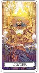 Un homme apprenant le Tarot.
